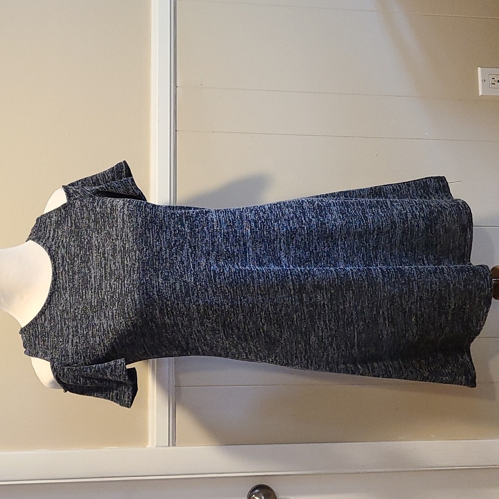 Cold Shoulder Heather Gray Dress